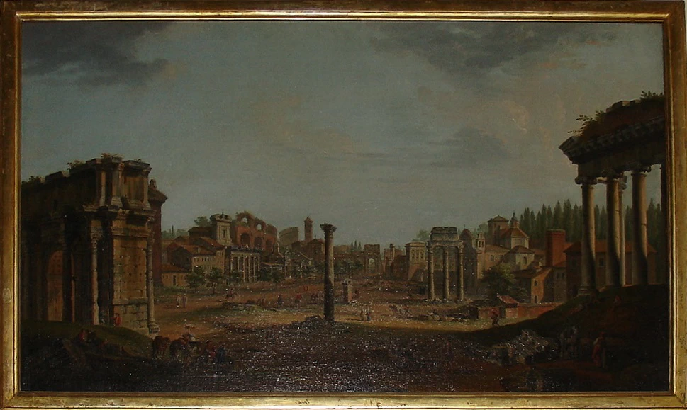 Veduta del Foro Romano con Campo Vaccino - Reggia di Caserta
